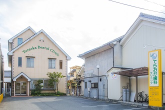 医院前の駐車場